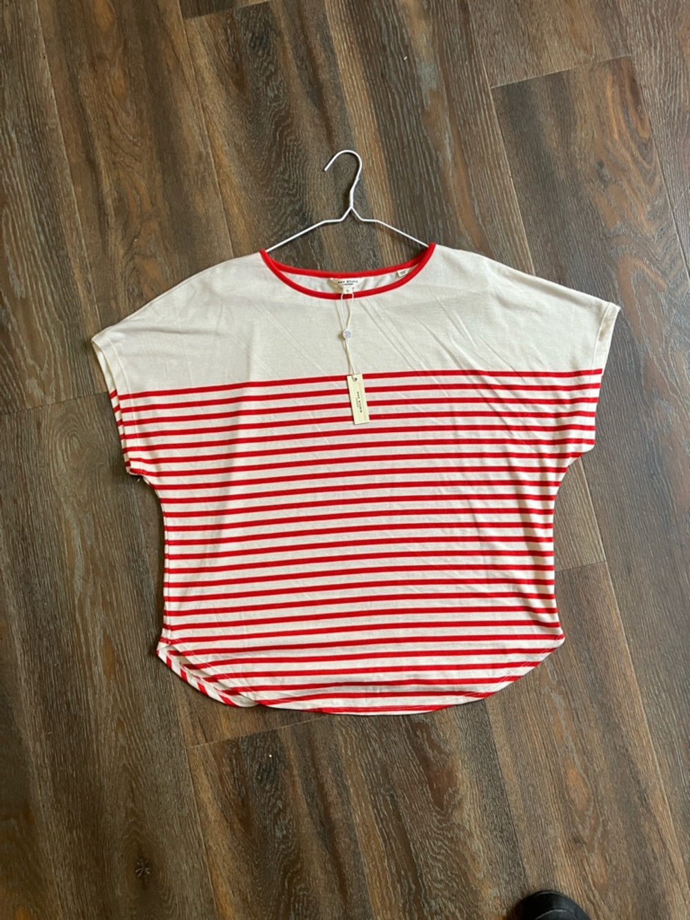 Max Studio slouchy striped top